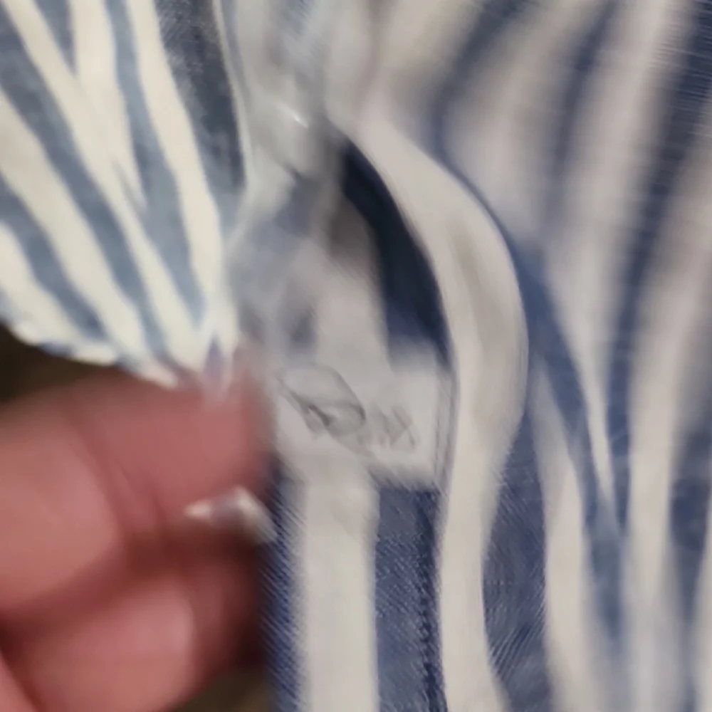 Rails Blue and White Striped Charli Boho Casual Shirt - Picture 5 of 13